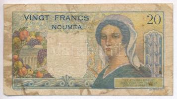 Új-Kaledónia / Nouméa 1954/1958. 20Fr T:III- ly
New Caledonia / Nouméa 1954/1958. 20 Francs C:VG ho...