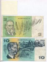 Ausztrália 1985. 2D + 10D + Keeling Cocos Islands 1902. 1/10R modern szükségpénz T:III,II
Australia...