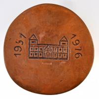 Dévényi János (1934- ) 1976. "Várpalota 25 éves 1951-1976" Br plakett (93mm) T:2