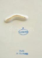 Meisseni hagyma mintás tál, kézzel festett, jelzett, hibátlan, 23×23 cm