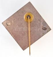 1966. "II. Ökölvívó Bajnokság Budapest 1966" zománcozott kitűző (49x49mm) T:2