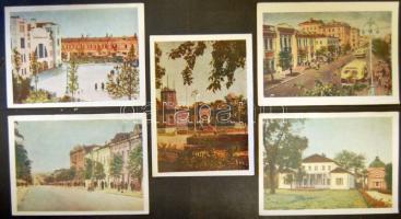 5 db szovjet fesztivál képeslap