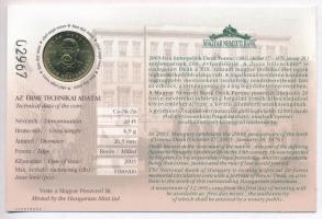 2003. 20Ft "Deák Ferenc" elsőnapi veret számozott emléklapon T:1
