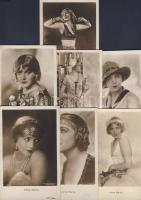 7 db képeslap Vilma Banky filmszínészről