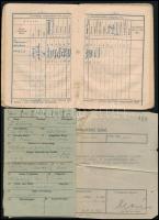1943 Ügyvédjelölt számára kiállított (Ungarische Wehrmacht) zsoldkönyv, egyéb katonai okmányokkal