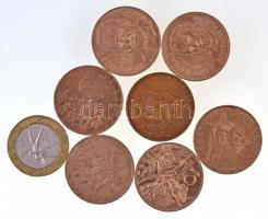 Franciaország 1978-1990. 10Fr (8xklf) nagyrészt emlékkiadások T:2
France 1978-1990. 10 Francs (8xdi...