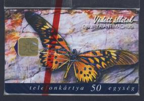1998 Védett állatok 50 egységes használatlan telefonkártya eredeti csomagolásban