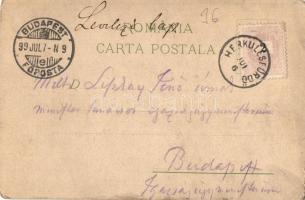 1899 Salutari din Romania! Carol Müller / Üdvözlet Romániából! Román katonai egyenruha / Greetings f...