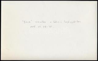 A Sava monitor, a Dunai Flottila hajója a linzi hajógyárban 1915-ben, az 1980-as években eredeti neg...