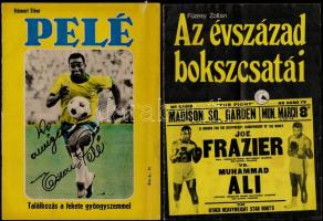 1970-1978 2 db sporttal kapcsolatos kiadvány: Füzesy Zoltán: Az évszázad bokszcsatái. Bp., Sportpropaganda Vállalat. Papírkötés. Jó állapotban. Hámori Tibor: Pelé, Sportpropaganda Vállalat. Papírkötés.