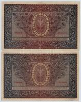 Lengyelország 1920. 5000M (3x) T:III,III-
Poland 1920. 5000 Marek (3x) C:F,VG