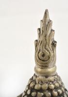 Tibeti ezüst (Ag. 50% alatti ezüst tartalommal) Buddha fej, jelzés nélkül, m:22 cm