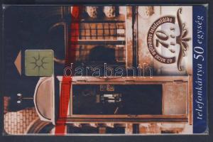 1998 Első nyilvános telefonfülke 50egységes használatlan telefonkártya eredeti csomagolásban