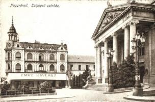 Nagyvárad, Oradea; Szigligeti színház, Emke kávéház. Sebesta Ottokár csendőr alezredesnek címzett levél / theatre, cafe. Addressed to a gendarme lieutenant colonel