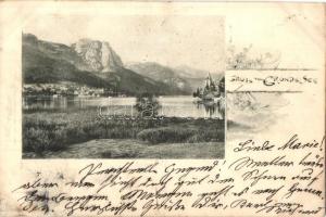 1898 Grundlsee, Grundel See; floral