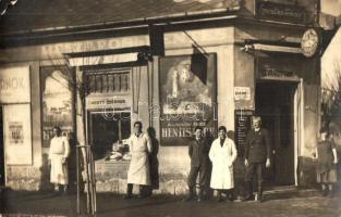 Budapest XVI. Mátyásföld, Speidler Ferenc hentes és mészáros üzlete. Baross Gábor utca 2. photo (EK)