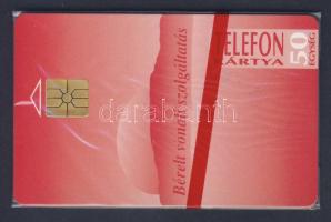 1994 Bérelt vonal 50 egységes használatlan telefonkártya eredeti csomagolásban