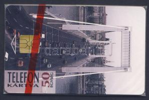 1995 Erzsébet híd 50 egységes használatlan telefonkártya eredeti csomagolásban