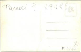 1938 Budapest, XXXIV. Nemzetközi Eucharisztikus Kongresszus, Pacelli bíboros a kiállításon. photo (g...