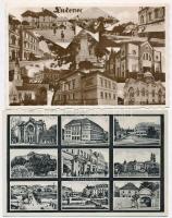 9 db RÉGI képeslap magyar és történelmi magyar városok zsinagógái. Judaika; Nagybecskerek, Várpalota...