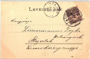 Temesvár, Timisoara; Lonovics utca, Hungária szálló, R. Illits üzlete / street view with hotel and s...