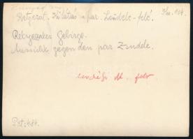 cca 1910 Retyezát, kilátás a Zsudele felé, Erdélyi Mór felvétele, hátulján feliratozva, pecséttel je...