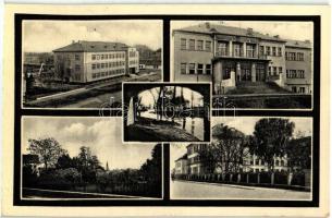 Érsekújvár, Nové Zámky; utcaképek, iskolák / schools, street "1938 Érsekújvár visszatért" So. Stpl