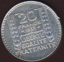 Franciaország 1933. 20Fr Ag T:2 k. ph.