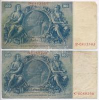 Német Harmadik Birodalom 1935. 100M (2x) T:III,III- 
German Third Reich 1935. 100 Mark (2x) C:F,VG