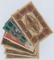 1915-1920. 12db-os vegyes korona bankjegy tétel T:III,III-,IV