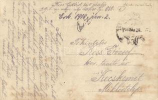 1918 Kézdivásárhely, Targu Secuiesc; Károly király hét alatt feldíszített Fő tér / decorated main sq...