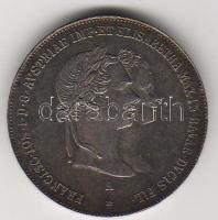 Österreich, 1854, 1/2 Conventions T=1 Gulden "Auf die Vermählung 1854", Silber, J.299, Erh.:vz +/ kiváló +