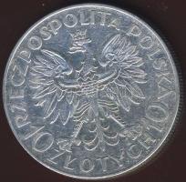 Lengyelország 1933. 10Zl Ag "Sobieski" T:2/3+