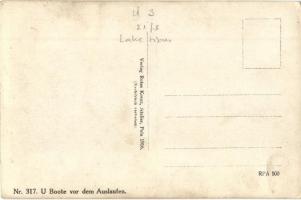 SM U-4 és U-5 (U-IV és U-V) Lake-típusú osztrák-magyar tengeralattjárók matrózokkal a fedélzeten / K...