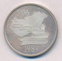 Kósa István (1953-) 1989. "Kádár János" Ag emlékérem (31g/0.925/38mm) T:1-(PP) fo