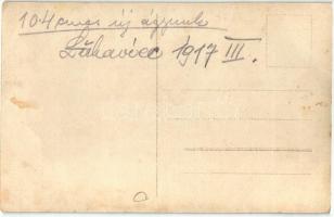 1917 Kelet-Galícia, Lukáwiec. Messzehordó 10:4 cm-es ágyú munkában / WWI Austro-Hungarian K.u.K. sol...