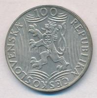Csehszlovákia 1949. 100K Ag "Sztálin" T:1- 
Czechoslovakia 1949. 100 Korun Ag "Stali...