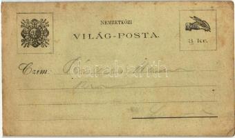 Nemzetközi Világposta Levelezőlap / Hungarian greeting postcard 3 Kr. (EK)