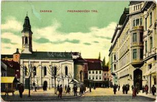 Zagreb, Preradovicev trg. / square with Serbian church  (EK)