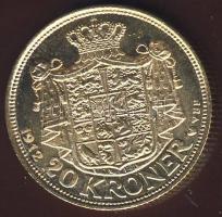 Dánia 1912. 20Kr Au 8,9606g VII.Frigyes T:1/2+