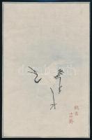 cca 1900-1950 Daru, kínai fametszet, 21×14 cm