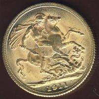 Nagy-Britannia 1911. Sovereign Au 7,9881g V.György T:1/2