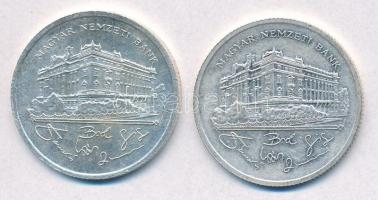 1992. 200Ft Ag "MNB" (2x) T:1-,2