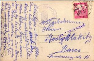 1917 Eszék, Esseg, Osijek; Cs. és kir. eszéki 28. Honvég gyalogezred pihenője a téren / Kr. Os. Osje...