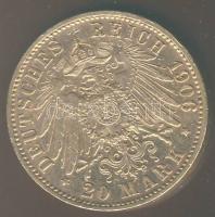 Német Császárság/Poroszország 1906J (hamburgi veret!) 20M Au 7,965g T:2-/3 R! Csak 82000db!
