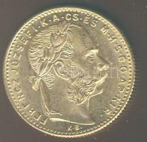 1890. 8Ft/20Fr Au 6,452g "Fiumei címer" T:2+ R!