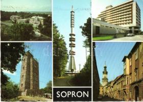 10 db MODERN magyar városképes lap autóbuszokkal / 10 modern Hungarian town-view postcards with auto...