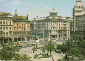 10 db MODERN magyar budapesti városképes lap autóbuszokkal, villamosokkal, autókkal / 10 modern Hung...