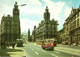 10 db MODERN magyar budapesti városképes lap autóbuszokkal, villamosokkal, autókkal / 10 modern Hung...