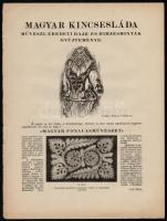 Undi Mária Magyar Kincsesláda. Művészi, eredeti rajz- és hímzésminták gyűjteménye. I. füzet: Sárközi...